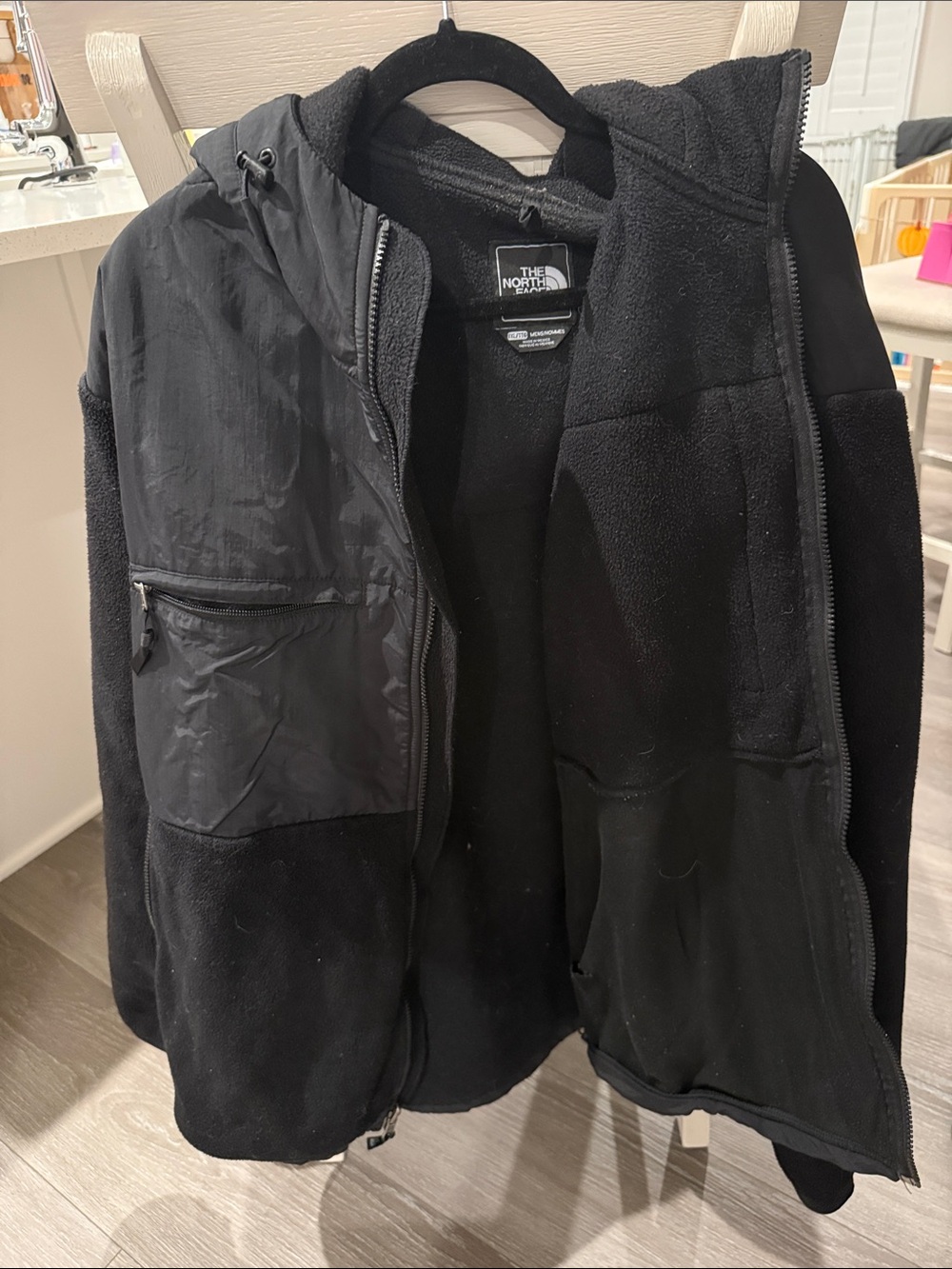 The North Face Black Lightweight Fleece Jacket with Hood
